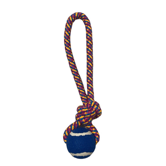 Pink Rope and Ball  for Aggressive Pullers