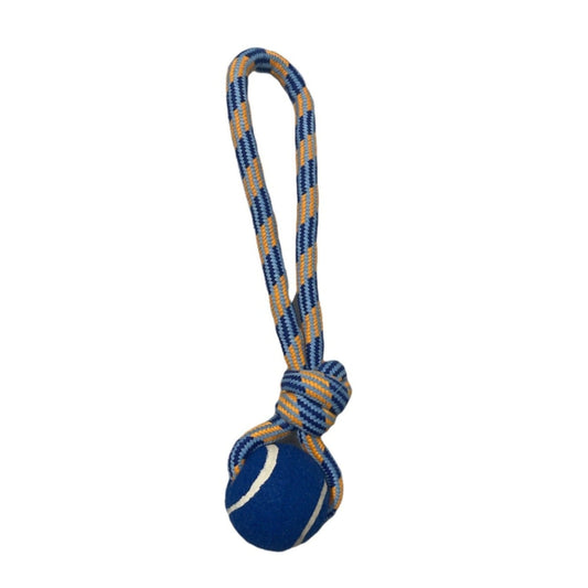 Blue Rope and Ball for Aggressive Pullers